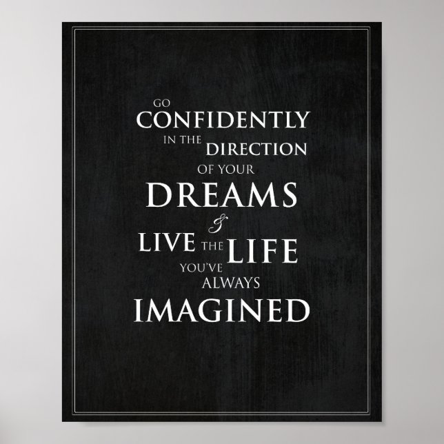 Impression artistique Inspirational Quote de 8 po  (Devant)