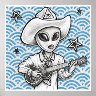 Impression artistique "The Space Cowboy" - (pop su