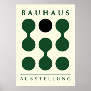 Impression Bauhaus verte, mur Bauhaus vert imprima