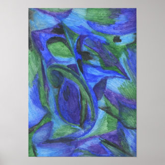 Impression BLUE ABSTRAITE