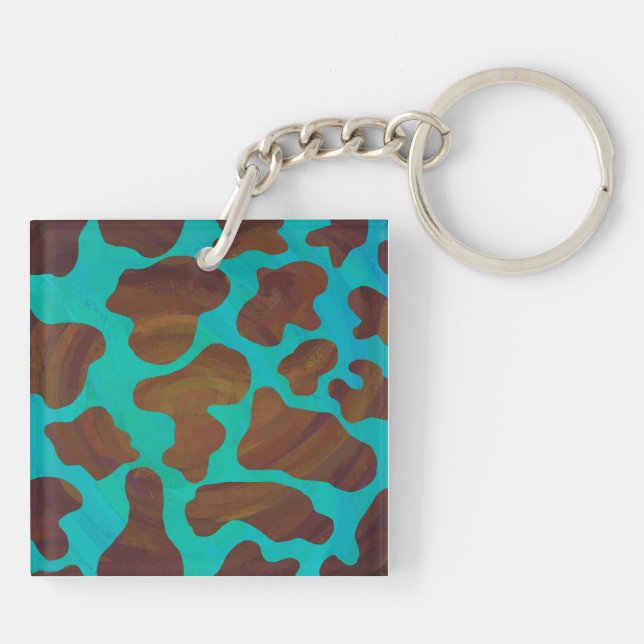 Impression Brown et Turquoise de vache (Dos)
