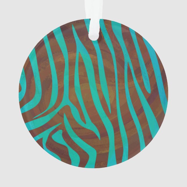 Impression Brown et Turquoise Zebra (dos)