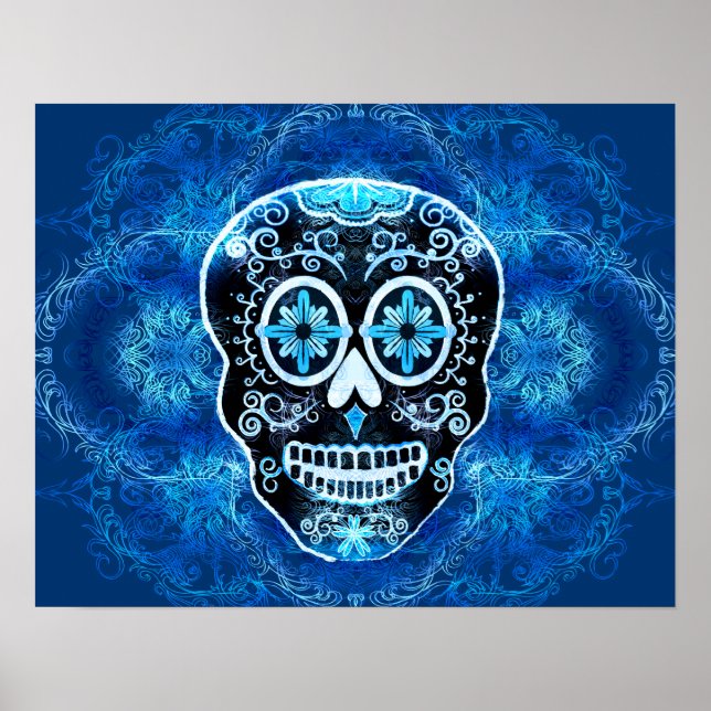 Impression Calavera bleu (Devant)