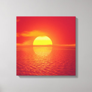 Impression Canvas de coucher de soleil