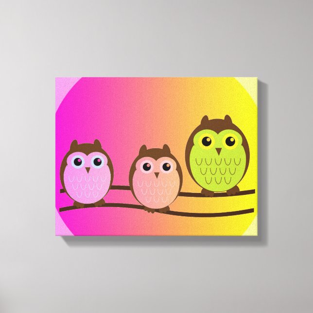 Impression Canvas Owls (Recto)