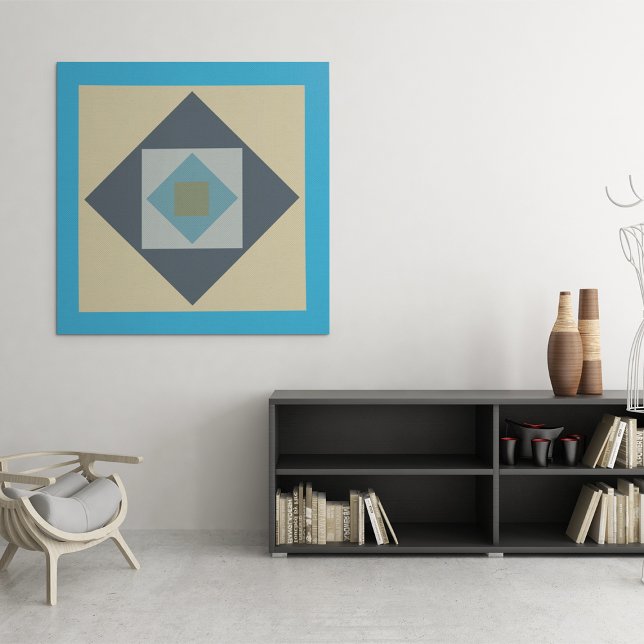 Impression Carré graphique (Graphic Squares Canvas Print)