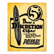 Impression Cigar Discrétion 5 Cents vintage