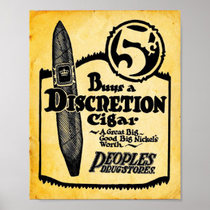 Impression Cigar Discrétion 5 Cents vintage