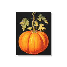 Impression Citrouille vintage