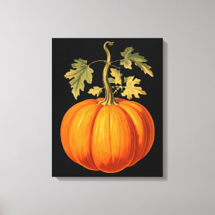 Impression Citrouille vintage