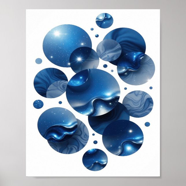 Impression Cool Blue ÉTOILES BLEUES (Devant)