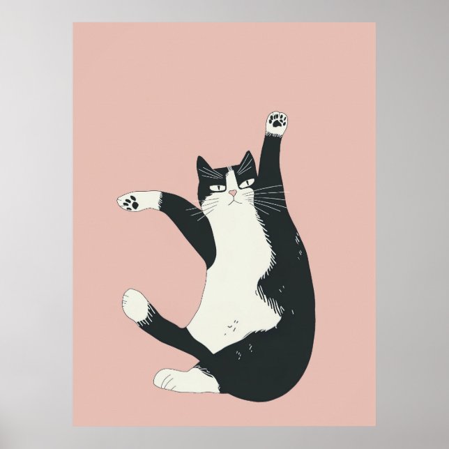 Impression Cranky Cat | L'art de chat drôle et ori (Devant)