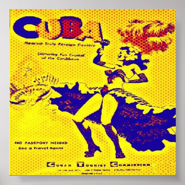 Impression Cuba des années 1950 (Devant)