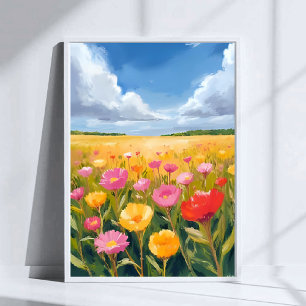 Impression d'affiche d'art de peinture de paysage 