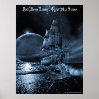 Impression d'affiche montante pleine lune