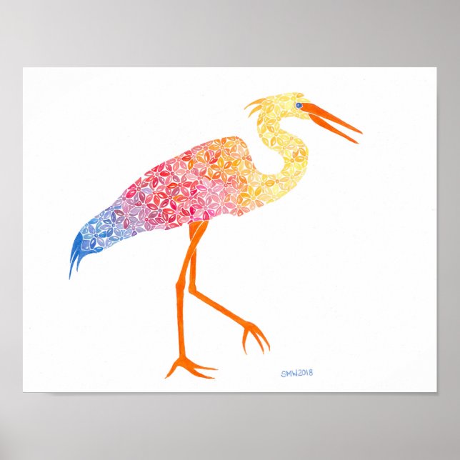 Impression d'aigrettes (Devant)