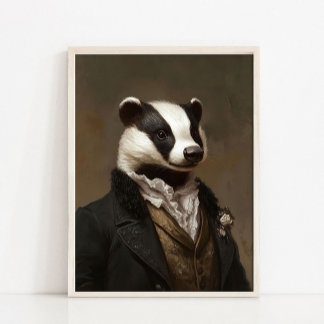 Impression d'animal victorien, Portrait vintage de