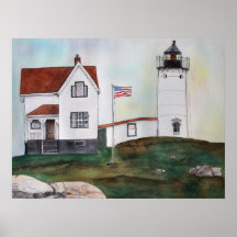 Impression d'archive Nubble Light Watercolor