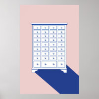 Impression d'armoire d'apothicaire chinois