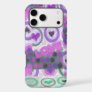 Impression d'art à motif de cœur d'amour adorable