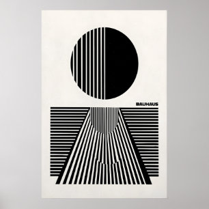Impression d'art abstrait Bauhaus Minimaliste Géom