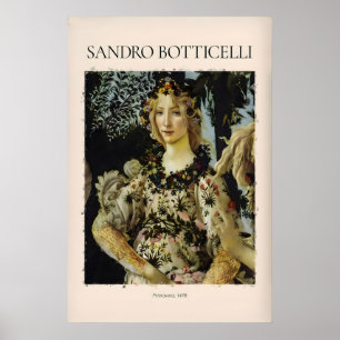 Impression d'art Botticelli Primavera Détail Flore