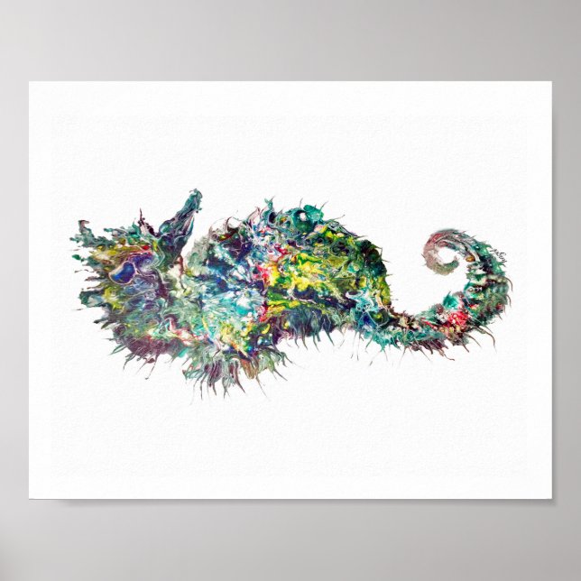 Impression d'art, Cheval de mer Abstrait, Cheval d (Devant)