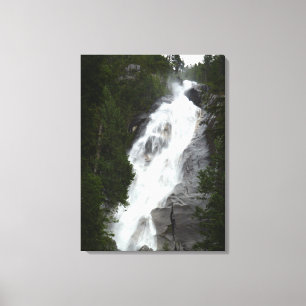 Impression d'art de cascade Chutes Shannon BC Toil