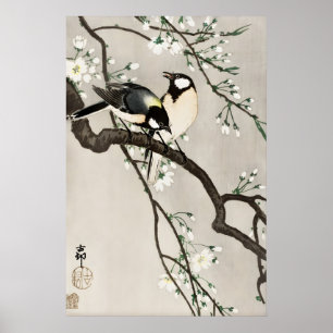 Impression d'art de cerisier japonais vintage