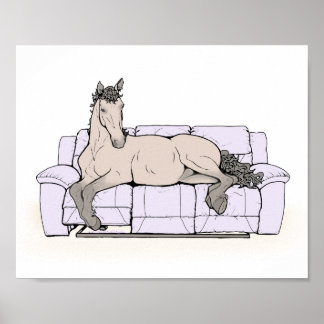 Impression d'art de cheval confortable | Décoratio