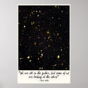 Impression d'art de citation d'Oscar Wilde  Regard