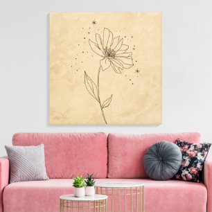 Impression d'art de fleur élégante en fleurs Min