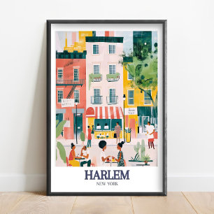 Impression d'art de Harlem - Affiche d'art de la 1