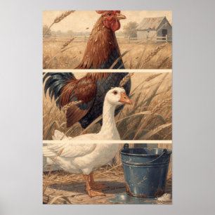 Impression d'art de la faune fantaisiste de la fer
