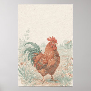 Impression d'art de la faune fantaisiste de la fer