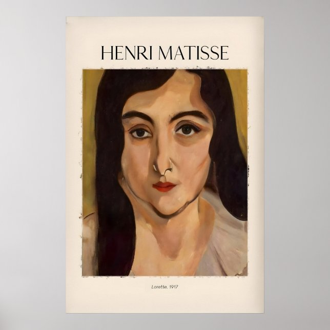 Impression d'art de Matisse - Affiche de portrait  (Devant)