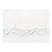 Impression d'art de paysage de montagne blanche mi