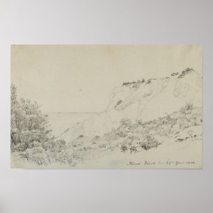 Impression d'art de paysage ton neutre Dessin