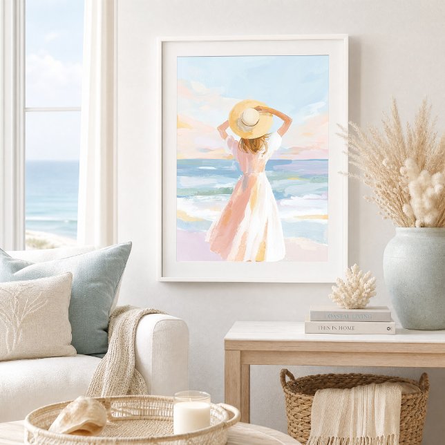 Impression d'art de plage côtière Murmures de la m (Créateur téléchargé)