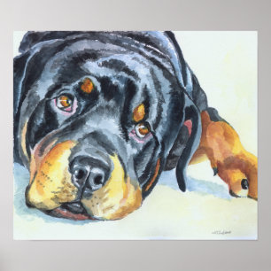 Impression d'art de Rottweiler