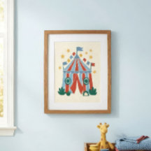 Impression d'art de tente de cirque vintage pour n