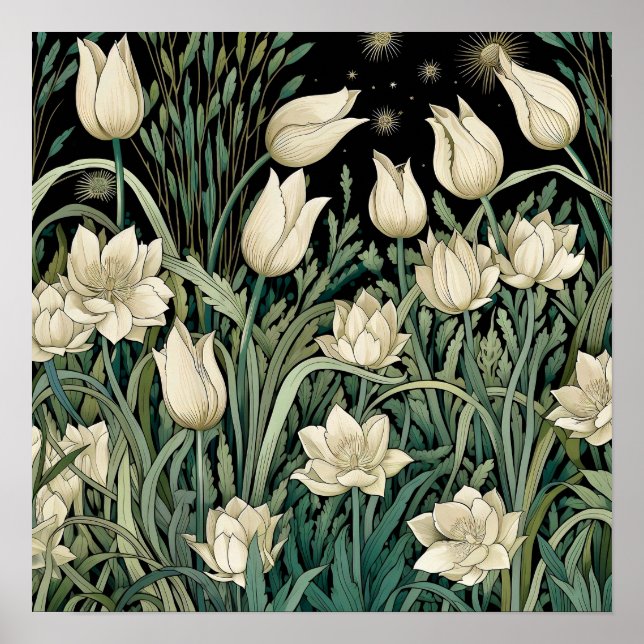 Impression d'art des tulipes (Devant)