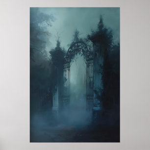 Impression d'art du cimetière de la porte gothique