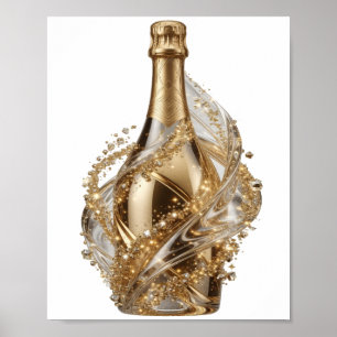 Impression d'art en argent CRISP ART ABSTRAIT