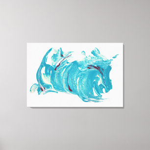 Impression D'Art En Toile - "Courir Avec Le Vent"