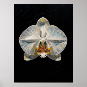 Impression d'art fine d'orchidée Phalaenopsis blan