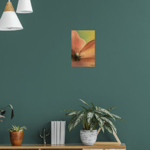 Impression d'art fleur pastel Décoration murale
