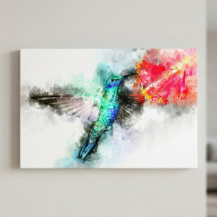 Impression d'art floral à l'aquarelle représentant