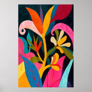 Impression d'art floral inspirée de Matisse pour d