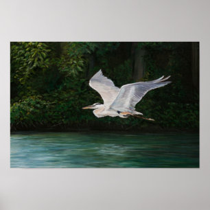 Impression d'art Great Blue Heron